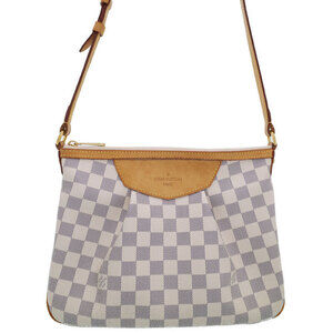 Louis Vuitton Damier Azur White Siracusa Shoulder Bag